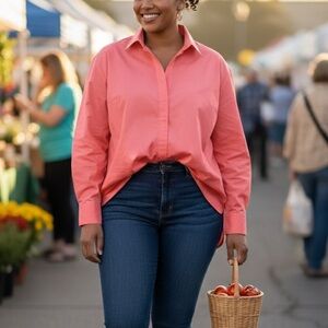 Riders by Lee Effortless Care Button down Plus size Shirt